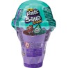 Spin Master - Kinetic Sand, Coni Gelato a sorpresa, 113gr di sabbia naturale profumata in 2 colori - dai 3 anni