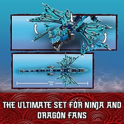 LEGO NINJAGO Dragone Acqua, Drago Giocattolo Ninja, Costruzioni per Bambini di 9 anni con 5 Minifigure, 71754