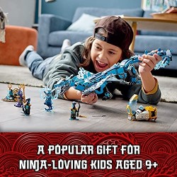 LEGO NINJAGO Dragone Acqua, Drago Giocattolo Ninja, Costruzioni per Bambini di 9 anni con 5 Minifigure, 71754