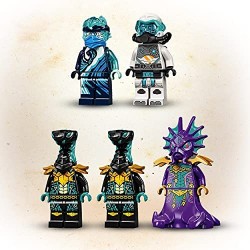 LEGO NINJAGO Dragone Acqua, Drago Giocattolo Ninja, Costruzioni per Bambini di 9 anni con 5 Minifigure, 71754