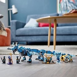 LEGO NINJAGO Dragone Acqua, Drago Giocattolo Ninja, Costruzioni per Bambini di 9 anni con 5 Minifigure, 71754