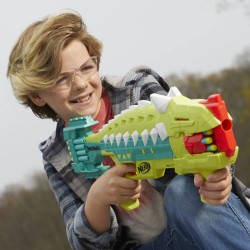 Hasbro - Nerf blaster DinoSquad Armorstrike, tamburo rotante da 8 dardi, F5855EU40