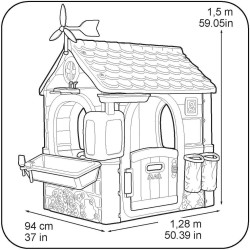 Famosa - Feber - Casa Eco House per Bambini/e Amanti della Natura, Multicolore, 800013004