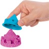 Kinetic Sand |Castello di Sabbia Shimmer | Sabbia cinetica 454gr | Sabbia Magica | Sabbia Colorata Glitterata Rosa | 3 Accessori