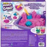 Kinetic Sand |Castello di Sabbia Shimmer | Sabbia cinetica 454gr | Sabbia Magica | Sabbia Colorata Glitterata Rosa | 3 Accessori