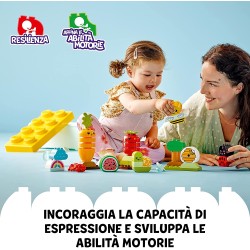 LEGO 10984 DUPLO My First Giardino Biologico, Sorpresa di Pasqua, Giochi Educativi e Impilabili per Neonati e Bambini da 1,5 Ann