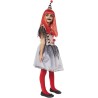 Rubies - Costume Ragazza Clown insanguinata per bambina, Vestito e cappellino, Tg. L (11 / 13 anni), S8991-L
