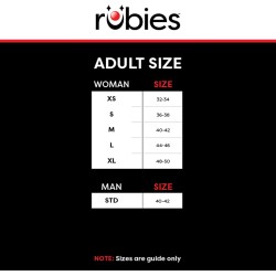 Rubies - Beetlejuice OPP Costume da adulto, giacca e pantaloni stampati, licenza ufficiale Beetlejuice per Halloween, Tg.L, 1002