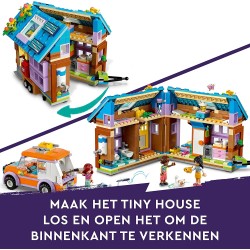 LEGO 41735 Friends Casetta Mobile, Playset con Roulotte Apribile e Macchina Giocattolo per Campeggio nella Foresta, Personaggi 2