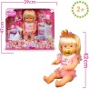Nenuco - Princess, bambola 42 cm, con i capelli biondi e una corona da principessa, con 11 funzioni e 10 accessori - NFN61000