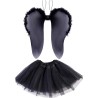 Carnival Toys - Set angelo nero bimba (gonna e ali h. cm.46x40 ca.), 03620