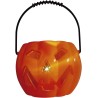 Rubies - Zucca con luce e suono per decorare, 11 cm di lunghezza x 11 cm di larghezza x 8,5 cm di altezza con manico, S7185