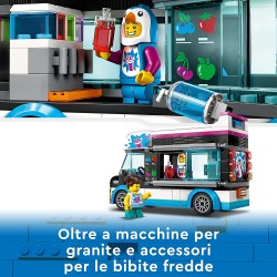 LEGO 60384 City Il Furgoncino delle Granite del Pinguino, Camion Giocattolo con Minifigure - LG60384