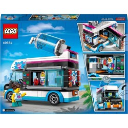 LEGO 60384 City Il Furgoncino delle Granite del Pinguino, Camion Giocattolo con Minifigure - LG60384