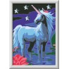 Ravensburger - CreArt Serie E: Magico Unicorno, Kit per Dipingere con i Numeri, Contiene una Tavola Prestampata, Pennello, Color