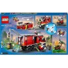 LEGO 60374 City Fire Autopompa dei Vigili del Fuoco, Unità di Comando dei Pompieri con Camion Giocattolo e Droni Terrestri e Aer