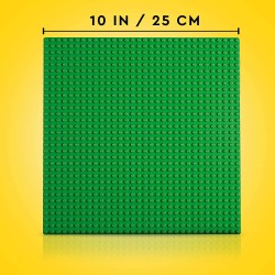 LEGO Classic Base Verde, Tavola per Costruzioni Quadrata con 32x32 Bottoncini, Piattaforma Classica per Mattoncini per Costruire
