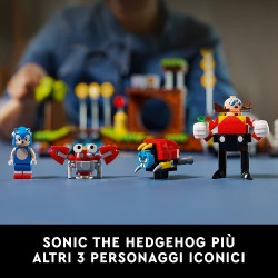 LEGO Ideas Sonic the Hedgehog - Green Hill Zone, Modello da Costruire per Adulti, Cultura Pop Anni 90, Personaggio Dr. Eggman co