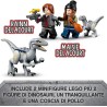 LEGO Jurassic World La Cattura dei Velociraptor Blue e Beta, Giochi per Bambini dai 6 Anni in su con Camion e Dinosauri Giocatto