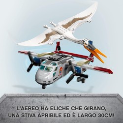 LEGO Jurassic World Quetzalcoatlus: Agguato Aereo, Giochi per Bambini dai 7 Anni in su con Dinosauri Giocattolo e 3 Minifigure I