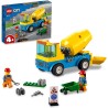 LEGO City Great Vehicles Autobetoniera, Camion Giocattolo, Giochi per Bambini dai 4 Anni in su con Veicoli da Cantiere, 60325