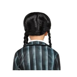 Rubies - Parrucca Mercoledì Addams da bambina, 2000153