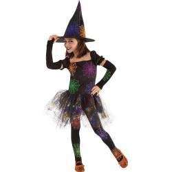 Rubies - Costume per bambini - Strega Ragnatela, Taglia S (3/4 anni)
