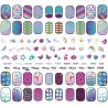 Clementoni - Crazy Chic - Shiny Nails - Kit finte, Set Bambina 6 Anni Decora Unghie Fluorescenti, Trousse smalti, Regalo per Man
