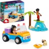 LEGO - Friends Divertimento sul Beach Buggy con Macchina Giocattolo, Tavola da Surf, Mini Bamboline, Delfino e Cane, 41725