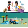 LEGO - Friends Divertimento sul Beach Buggy con Macchina Giocattolo, Tavola da Surf, Mini Bamboline, Delfino e Cane, 41725