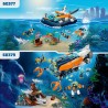 LEGO - City Batiscafo Artico, Barca con Mini-Sottomarino e Animali Marini come Squalo, Granchio, Tartaruga e Manta, Set Immersio