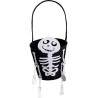 Carnival Toys - Borsa Secchiello Scheletro in Feltro, Colore Black, h. cm. 30 circa, 08781
