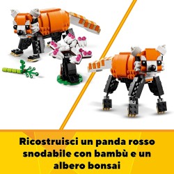 LEGO 31129 - Creator 3 in 1 Tigre Maestosa, Si Trasforma in Panda o Pesce - LG31129