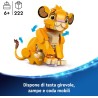 LEGO Disney Simba, il Cucciolo del Re Leone, da 6 Anni, Personaggio Giocattolo Costruibile con Parti Snodabili dal Film d Animaz