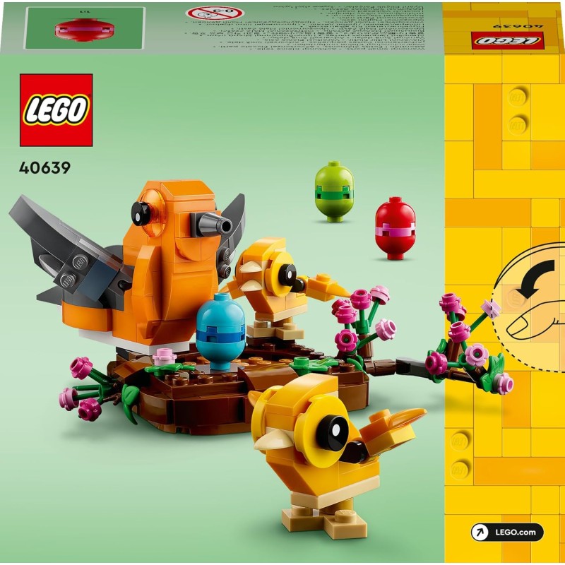 LEGO Creator Il Nido dell'Uccellino, Giochi da Costruire per Bambine e Bambini da 9 Anni Fan degli Animali, Set con 3 Uccelli Gi