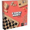 Editrice Giochi - Giochi da Tavolo Classici, Set di 6 giochi da tavolo in legno, Scacchi, Dama, Dama Cinese, Domino, Torre in Le