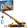 LEGO City Gru da Cantiere Mobile Gialla, da 9 Anni con Veicolo Giocattolo da Cantiere con Funzioni Realistiche e 4 Minifigure, I
