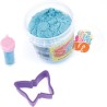 Nice Group - Spongy Sand, 1 Barattolo di Sabbia Colorata Assortito a Sorpresa, con Paillettes, Perline o Glitter, 91000