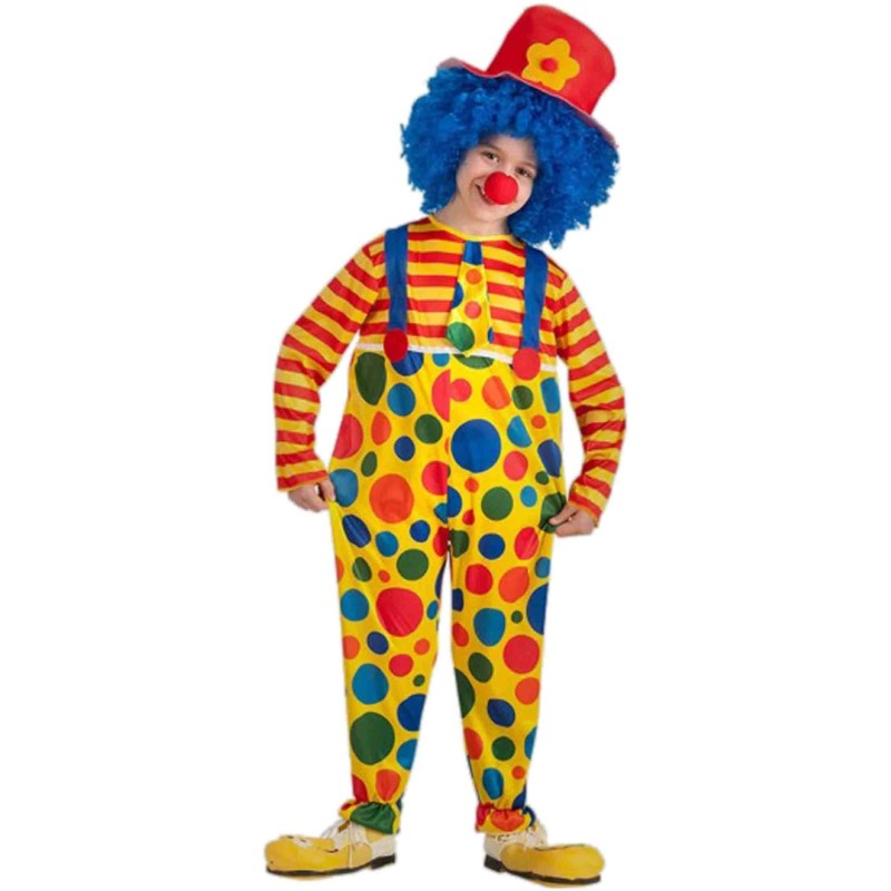 Carnival Toys - Costume Clown Sbirulino Tg.VI (8/10 anni), 68220 Carnival Toys - Costume Clown Sbirulino Tg.VI (8/10 anni), 68220