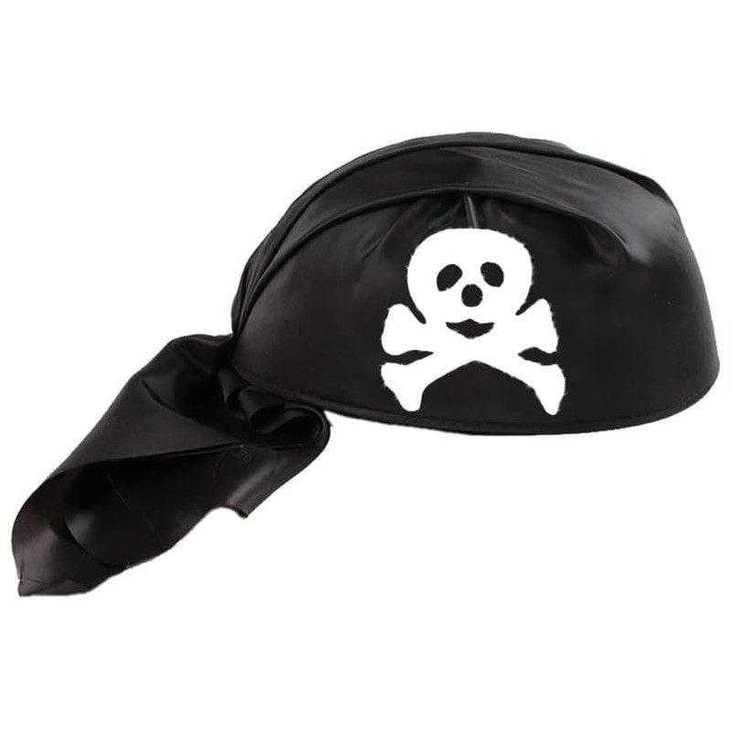 Carnival Toys - Bandana Nera in Feltro e Tessuto, 05913 Carnival Toys - Bandana Nera in Feltro e Tessuto, 05913