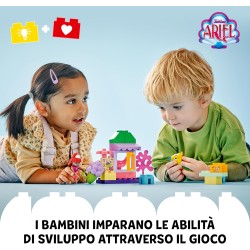 LEGO DUPLO | Disney Il Chiosco del Caffè di Ariel e Flounder, Giocattolo della Sirenetta da Costruire, Giochi Educativi da 2 Ann