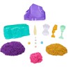 Spin Master - Kinetic Sand, Playset Il Cristallo della Sirenetta, Sabbia Colorata Cinetica 481 g, Accessori per Scavare e Scopri