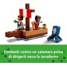 LEGO - Minecraft Il Viaggio del Galeone dei Pirati, Barca Giocattolo da Costruire con 2 Personaggi e 2 Animali, da 8 Anni, Regal
