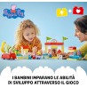 LEGO - DUPLO 10434 Il Supermercato di Peppa Pig con 4 Personaggi, Set con Macchina Giocattolo e Negozio da Costruire in Mattonci