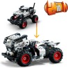 LEGO 42150 Technic Monster Mutt Monster Jam Dalmata, Set Monster Truck 2 in 1 con Pull-Back, Auto Offroad e Camion Giocattolo