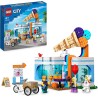 LEGO 60363 City Gelateria, Giochi per Bambini e Bambine dai 6 anni in su con Carretto dei Gelati Giocattolo e 3 Minifigure, Set 