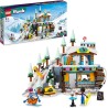 LEGO - Friends Pista da Sci e Baita, Set Sport Invernali, con Mini Bamboline di Liann, Aron e Zac e Figura Di Animale Fox, 41756