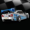 LEGO 76917 - Speed Champions 2 Fast 2 Furious Nissan Skyline GT-R (R34), Modellino Auto da Collezione 2023 con Minifigure