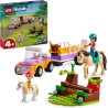 LEGO Friends Rimorchio con Cavallo e Pony, Giocattolo per la Cura degli Animali con 2 Mini Bamboline di Liann e Zoya, Auto da Co