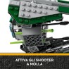 LEGO Star Wars Jedi Starfighter di Yoda, da The Clone Wars con Minifigure del Maestro Yoda, Spada Laser e Figura del Droide R2-D